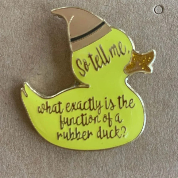 Brand new muggle inspired rubber duck enamel pin - Picture 1 of 3